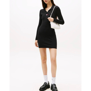 Product TOMMY JEANS TJW COLLAR BADGE SWEATER DRESS base image