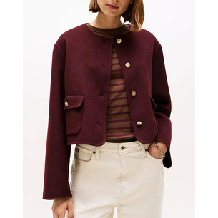 Product TOMMY HILFIGER DF WOOL BLEND REG LADY JACKET base image