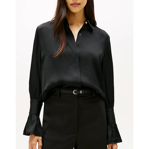 Product TOMMY HILFIGER SATEEN RUFFLE CUFF LS SHIRT base image