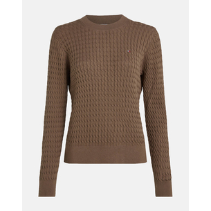 Product TOMMY HILFIGER CO CABLE C-NK LS SWEATER base image