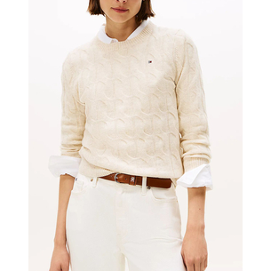Product TOMMY HILFIGER SOFT WOOL CABLE C-NK base image