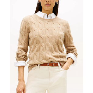 Product TOMMY HILFIGER SOFT WOOL CABLE C-NK base image