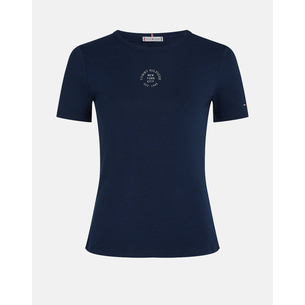 Product TOMMY HILFIGER STAMP LOGO SLIM C-NK SS TEE base image