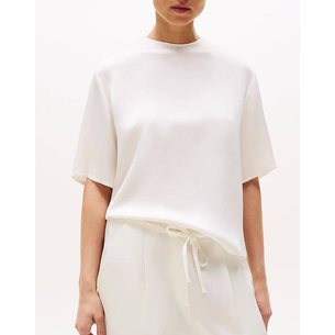 Product TOMMY HILFIGER SATEEN C-NECK RELAXED T-SHIRT base image