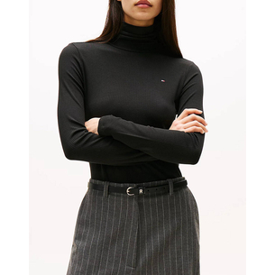 Product TOMMY HILFIGER SLIM 5X2 RIB ROLL-NK LS base image