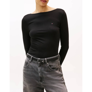 Product TOMMY HILFIGER SLIM 5X2 RIB BOAT-NK LS base image