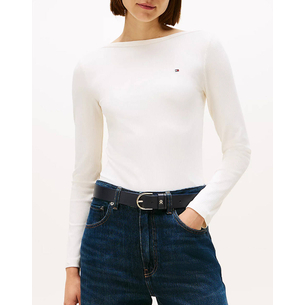 Product TOMMY HILFIGER SLIM 5X2 RIB BOAT-NK LS base image
