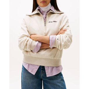 Product TOMMY HILFIGER CLASSIC SCRIPT FLEECE HALF-ZIP base image