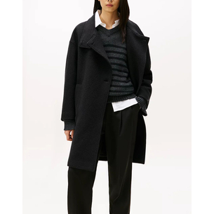 Product TOMMY HILFIGER WOOL TEXTURE REG FUNNEL NK COAT base image