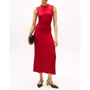 Product TOMMY HILFIGER LYOCELL SILK SL MOCK MIDI DRESS base image