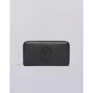 Product TRUSSARDI SOCIETY ZIP AROUND WALLET LG - CALF LEATHER (Διαστάσεις: 19.5 x 10.5εκ.) base image