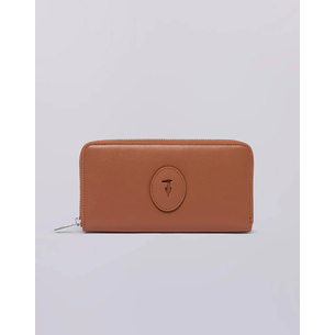 Product TRUSSARDI SOCIETY ZIP AROUND WALLET LG - CALF LEATHER (Διαστάσεις: 19.5 x 10.5εκ.) base image