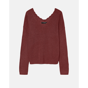 Product VERO MODA VMNEWLEX SHINE DOUBLE LS V-NECK PULL. base image