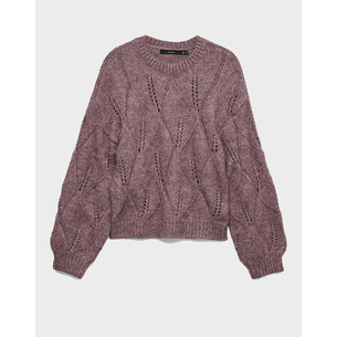 Product VERO MODA VMZENIA LS O-NECK STITCH PULLOVER base image