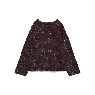 Product VERO MODA VMLEILANI STITCH LS BOATNECK PULLOVER base image