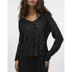 Product VERO MODA VMLEILANI NEW LS V-NECK PULLOVER REP base image