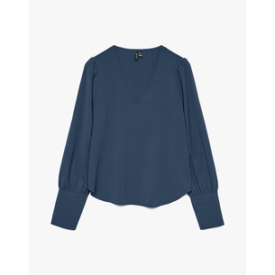 Product VERO MODA VMESME LS V-NECK TOP WVN GA base image