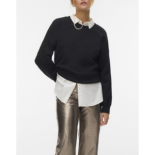 Product VERO MODA VMHEARTLEY L/S SWEAT JRS BTQ GA base image