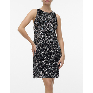 Product VERO MODA VMBELLA SL O-NECK SHORT SQ DRESS JRS GA base image