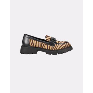 Product MIGATO SUEDE SHOES ZEBRA WITH DECOR. BUCKLE CAMEL base image