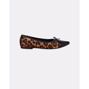 Product MIGATO MATTE SHOES/LEOPARD WITH DECOR. BOW BLACK base image