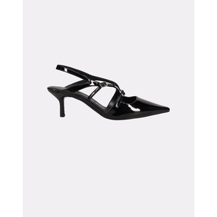 Product MIGATO PATENT LEATHER SHOES WITH DECOR. STRAPS BLACK base image
