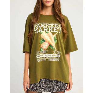 Product FUNKY BUDDHA Γυναικεία Μπλούζα Με Κοντό Μανίκι Και Τύπωμα base image
