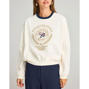 Product FUNKY BUDDHA Γυναικείο Φούτερ Με Λαιμόκοψη base image