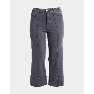 Product PARABITA Cropped wide leg jeans with seams base image