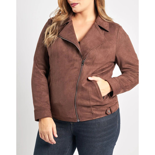 Product PARABITA Biker τζάκετ όψη σουέντ base image