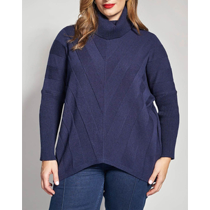 Product PARABITA Ζιβάγκο πλεκτή μπλούζα άνετη γραμμή base image