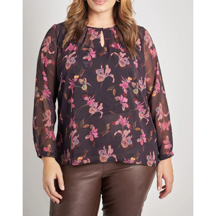 Product PARABITA Μπλούζα σιφόν εμπριμέ base image