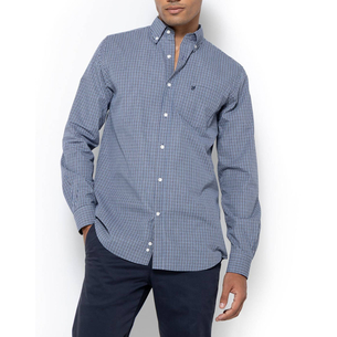 Product THE BOSTONIANS CHESTER POPLIN SHIRT REGULAR FIT MiniCheck POPLIN Button-down Regular Fit base image