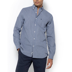 Product THE BOSTONIANS CHESTER POPLIN SHIRT REGULAR FIT MiniCheck POPLIN Button-down Regular Fit base image