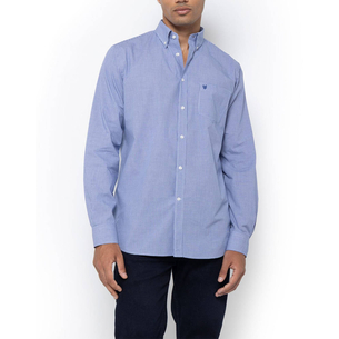 Product THE BOSTONIANS CHESTER POPLIN SHIRT REGULAR FIT MiniCheck POPLIN Button-down Regular Fit base image