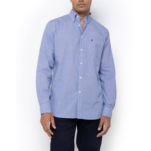 Product THE BOSTONIANS CHESTER POPLIN SHIRT REGULAR FIT MiniCheck POPLIN Button-down Regular Fit base image