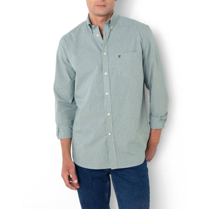 Product THE BOSTONIANS CHESTER POPLIN SHIRT REGULAR FIT MiniCheck POPLIN Button-down Regular Fit base image