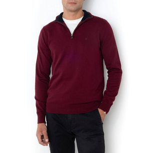 Product THE BOSTONIANS ΠΛΕΚΤΟ ΒΑΜΒΑΚΕΡΟ HALF-ZIP REGULAR FIT base image