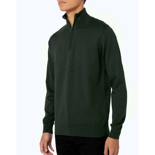 Product THE BOSTONIANS ΠΛΕΚΤΟ ΒΑΜΒΑΚΕΡΟ HALF-ZIP REGULAR FIT base image