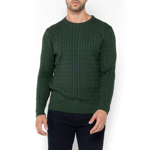 Product THE BOSTONIANS ΠΛΕΚΤΟ ΒΑΜΒΑΚΕΡΟ CABLE ΛΑΙΜΟΚΟΨΗ REGULAR base image