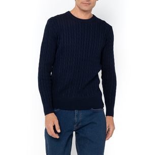 Product THE BOSTONIANS COTTON CABLE KNIT REGULAR CREWNECK base image