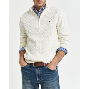 Product GANT ΠΟΥΛΟΒΕΡ ΜΜ COTTON CABLE HALF ZIP base image