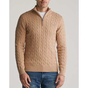 Product GANT ΠΟΥΛΟΒΕΡ ΜΜ COTTON CABLE HALF ZIP base image