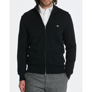 Product GANT ΖΑΚΕΤΑ ΠΛΕΚΤΗ CASUAL COTTON ZIP CARDIGAN base image