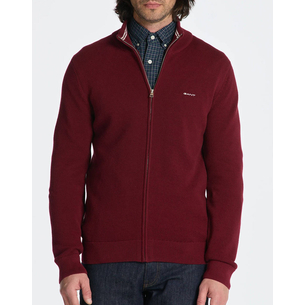 Product GANT ΖΑΚΕΤΑ ΠΛΕΚΤΗ COTTON PIQUE ZIP CARDIGAN base image