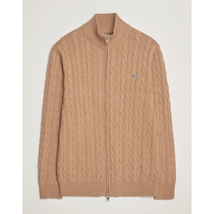 Product GANT COTTON CABLE ZIPPED CARDIGAN base image