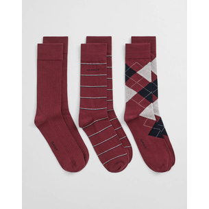 Product GANT ΚΑΛΤΣΕΣ ΣΕΤ 3 ΤΕΜ ARGYLE AND STRIPE 3-PACK base image