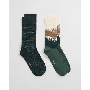 Product GANT MOUNTAIN SCENERY SOCKS 2-PACK base image
