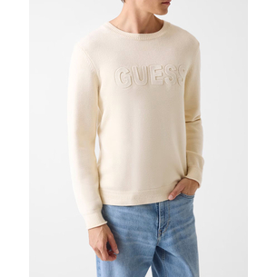 Product GUESS LS CN 3D GUESS LOGO SWTR ΠΛΕΚΤΟ ΑΝΔΡΙΚΟ base image
