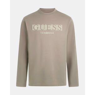Product GUESS CN LS FLOCK LOGO TEE ΜΠΛΟΥΖΑ ΑΝΔΡΙΚΟ base image